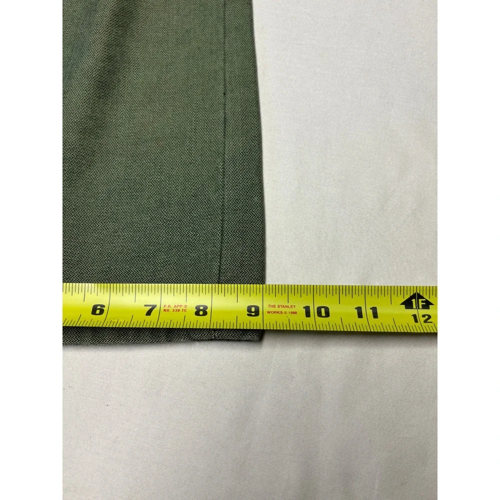 True Religion Mens Section Moto Slim Pants Olive Green Biker Ribbed 38X33‎